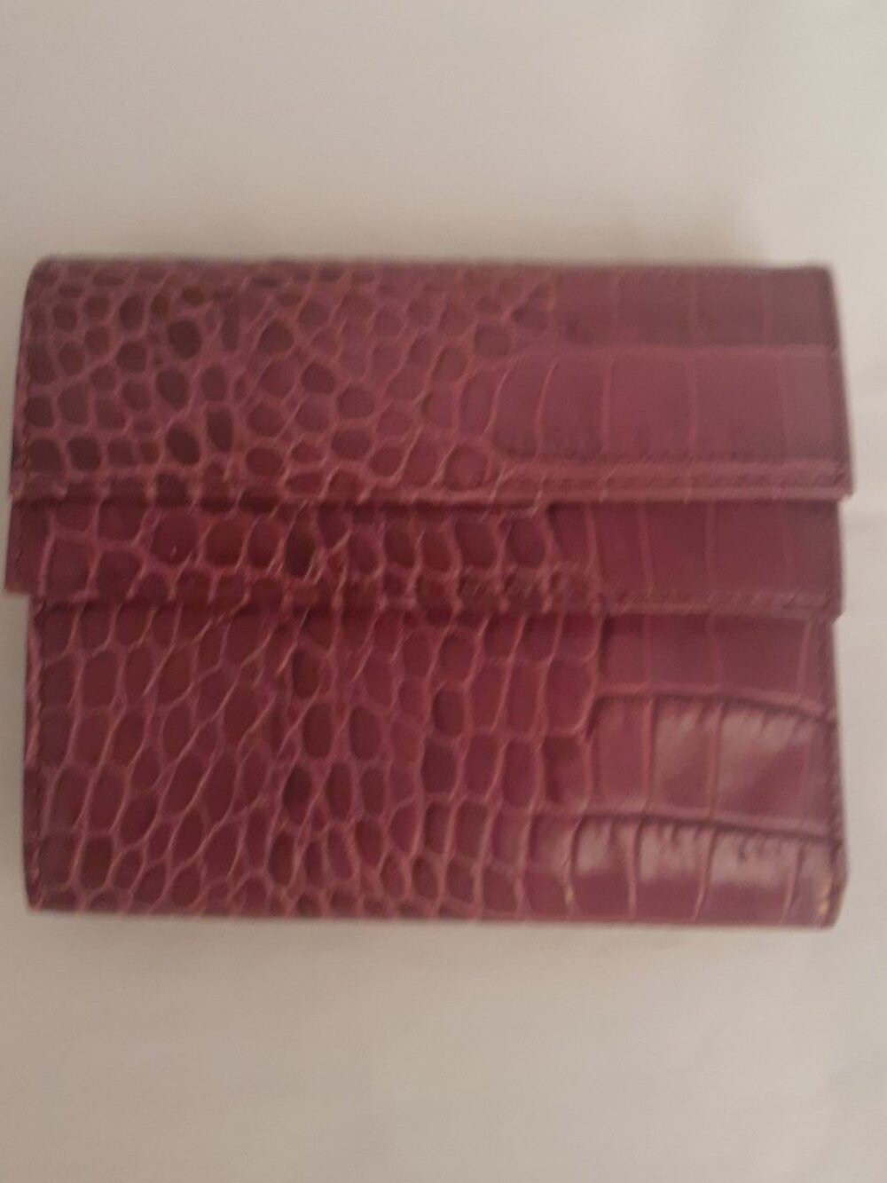 Furla   Raspberry Croc Embossed Wallet - Picture 7 of 14